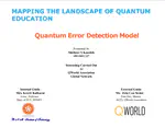 Internship Student Session: QUANTUM ERROR DETECTION MODEL